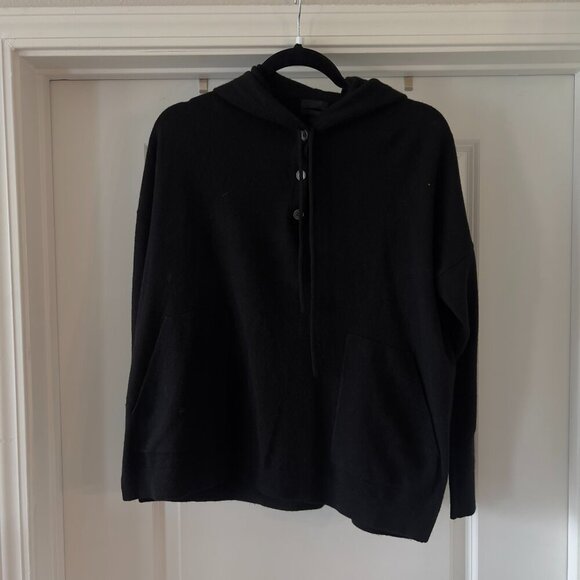 J. Crew Collection Cashmere Hoodie Sweater - Size Medium - Picture 1 of 6
